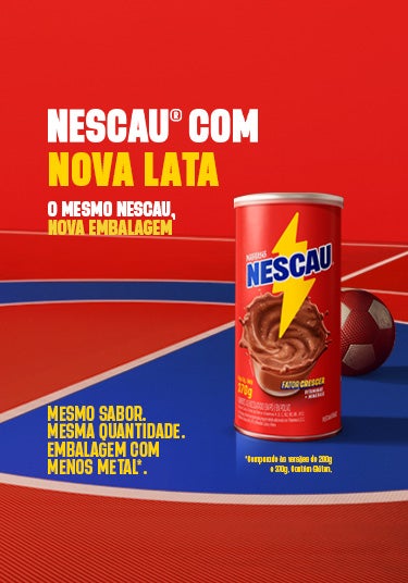 Nescau® A lata com menos lata