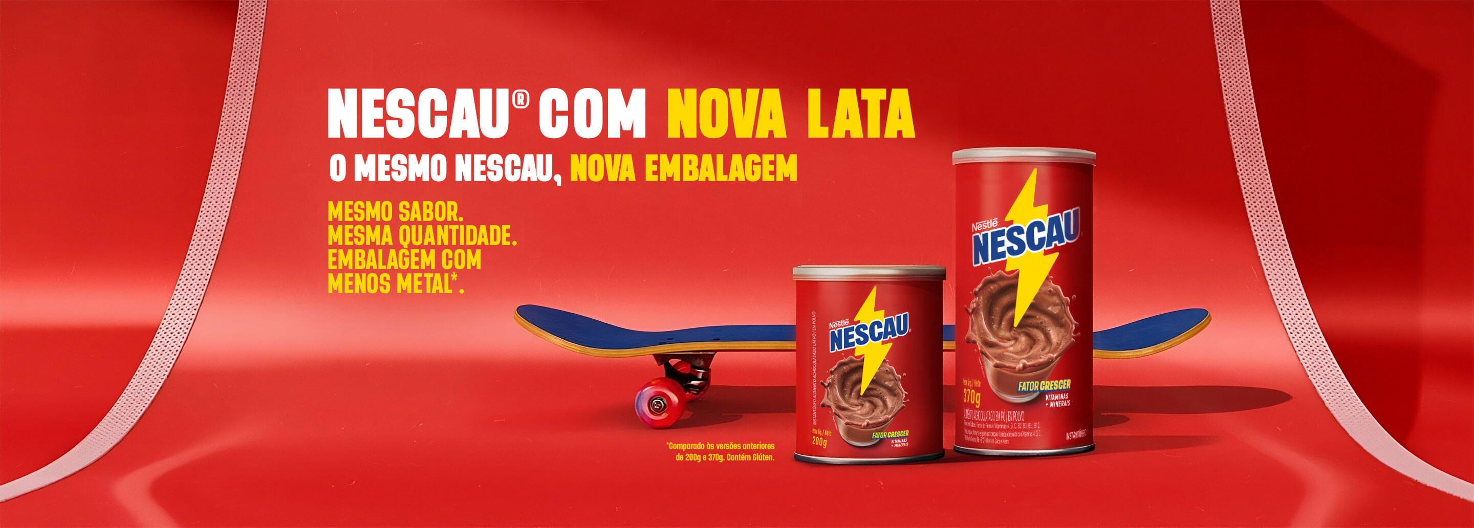 Nescau® A lata com menos lata