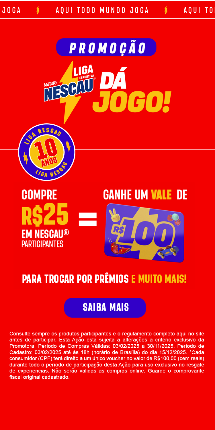 Promoção Liga Esportiva NESCAU®